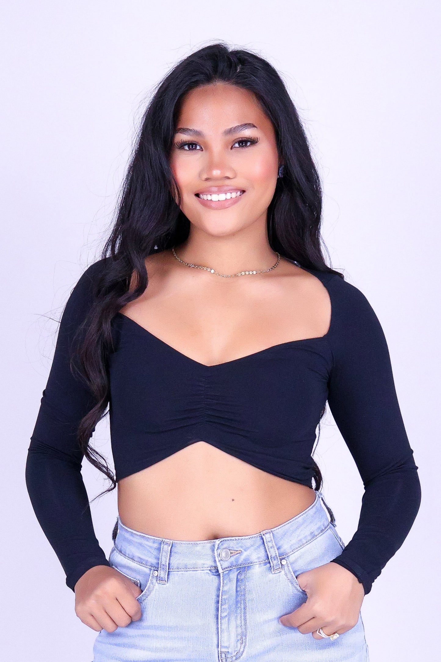 NOCTURNE SEAMLESS LONG SLEEVE TOP