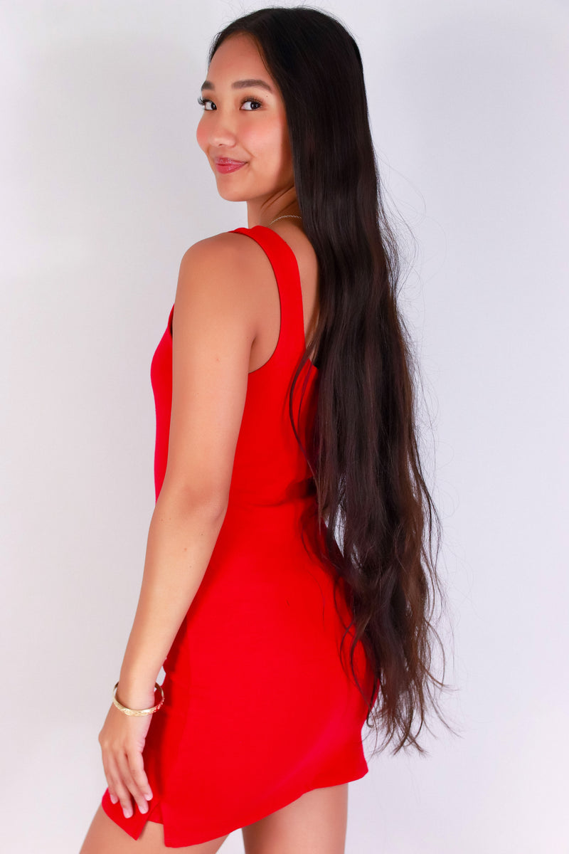 Jeans Warehouse Hawaii - S/L SHORT SOLID DRESSES - PLAY ALL DAY DRESS | By CRESCITA APPAREL/SHINE I