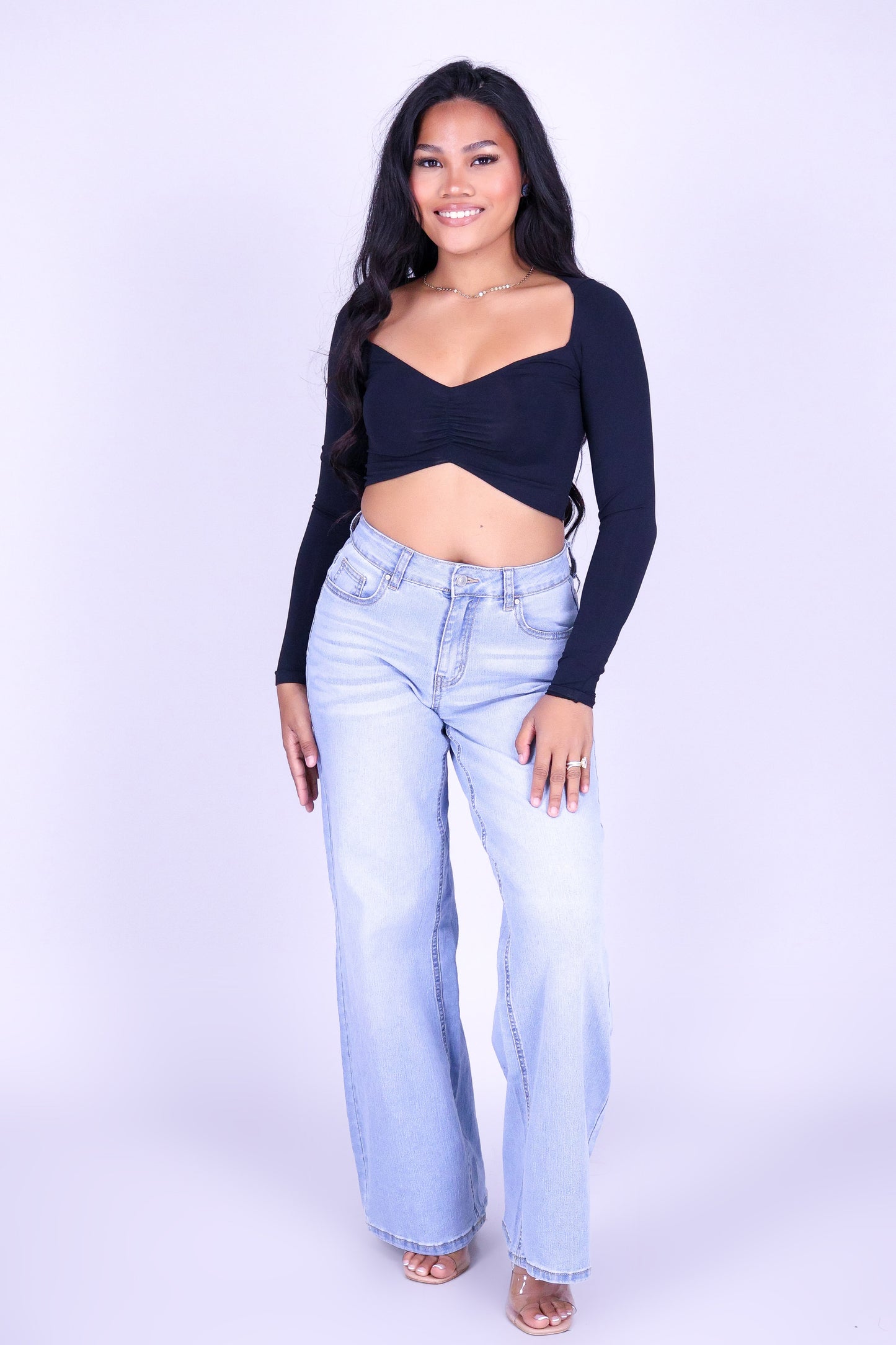 NOCTURNE SEAMLESS LONG SLEEVE TOP