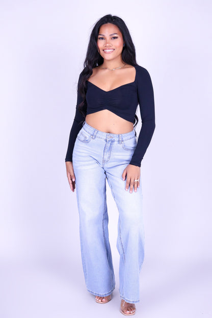 NOCTURNE SEAMLESS LONG SLEEVE TOP