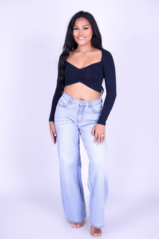 NOCTURNE SEAMLESS LONG SLEEVE TOP