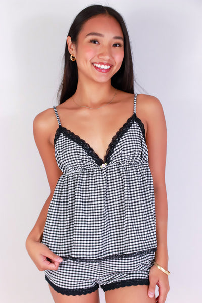 Jeans Warehouse Hawaii - MATCHING SEPARATES - MATCH MADE GINGHAM TOP | By POPULAR 21
