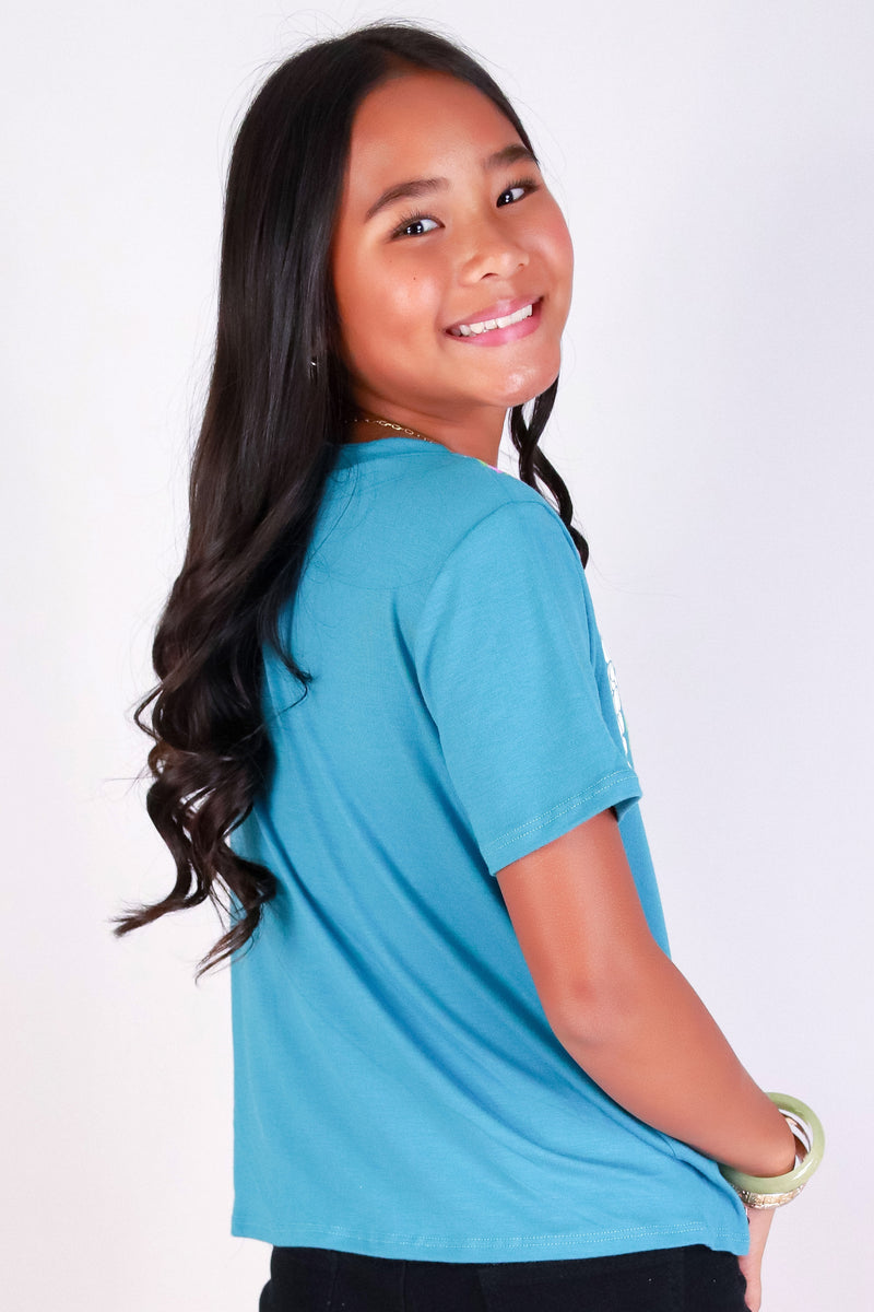 Jeans Warehouse Hawaii - S/S PRINT 2-16 - EKOLU SWEET LEI | KID SIZES 2-16 | By LUZ