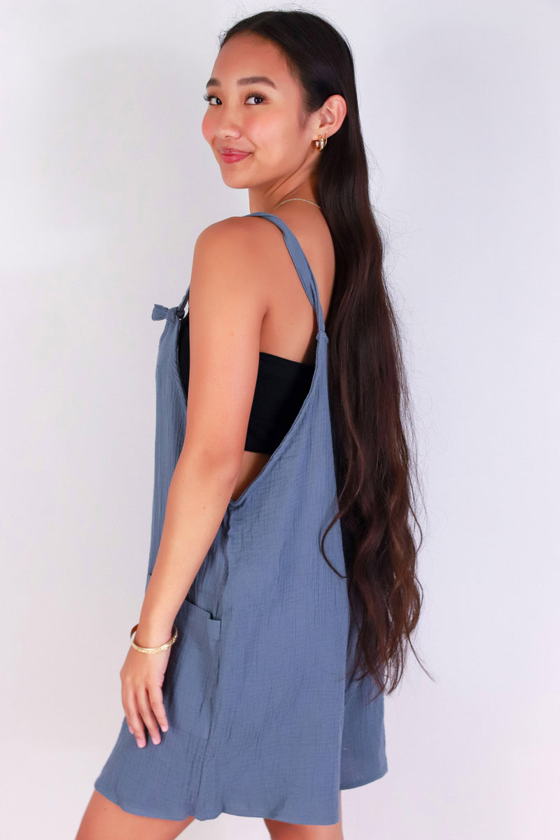 Jeans Warehouse Hawaii - SOLID CASUAL ROMPERS - SUNNY STEP ROMPER | By Detour Apparel Inc.