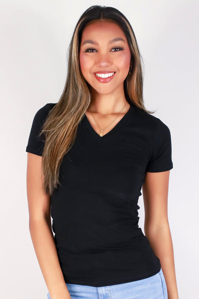 Jeans Warehouse Hawaii - S/S SOLID BASIC - DO MORE TOP | By ACTIVE USA