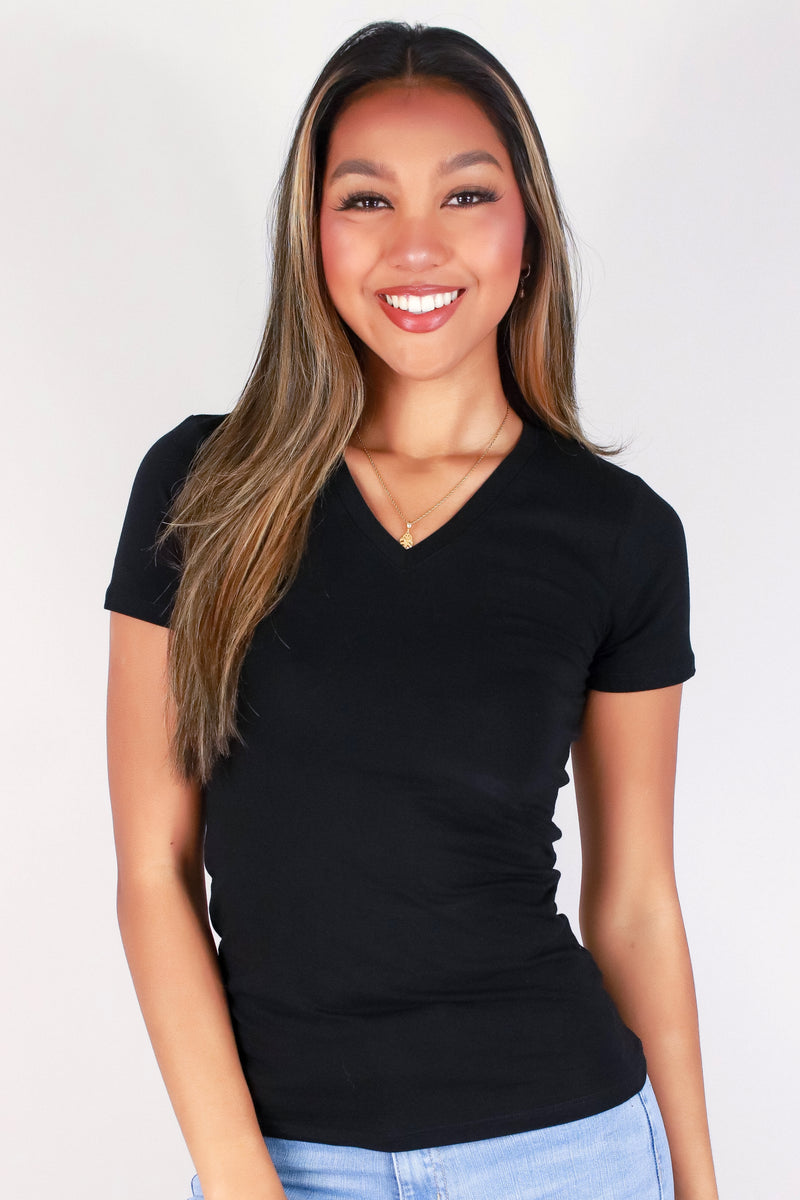 Jeans Warehouse Hawaii - S/S SOLID BASIC - DO MORE TOP | By ACTIVE USA