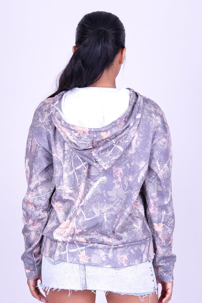 HIDDEN PARADISE HUNTING CAMO LEI HOODIE