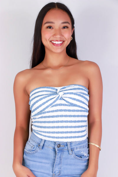 Jeans Warehouse Hawaii - SL PRINT - LINES ABOUT IT TUBE TOP | By PAPERMOON/ B_ENVIED