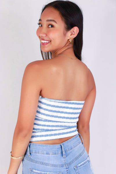 Jeans Warehouse Hawaii - SL PRINT - LINES ABOUT IT TUBE TOP | By PAPERMOON/ B_ENVIED