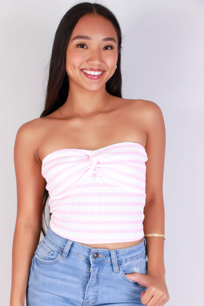 Jeans Warehouse Hawaii - SL PRINT - LINES ABOUT IT TUBE TOP | By PAPERMOON/ B_ENVIED
