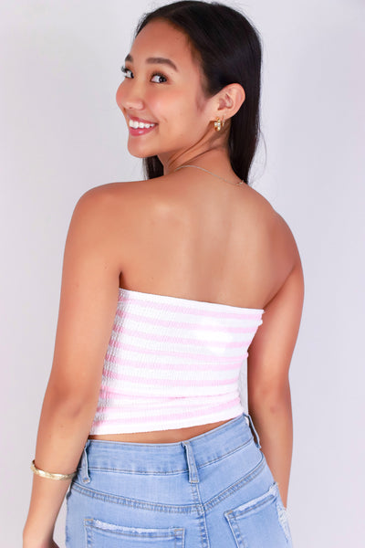 Jeans Warehouse Hawaii - SL PRINT - LINES ABOUT IT TUBE TOP | By PAPERMOON/ B_ENVIED