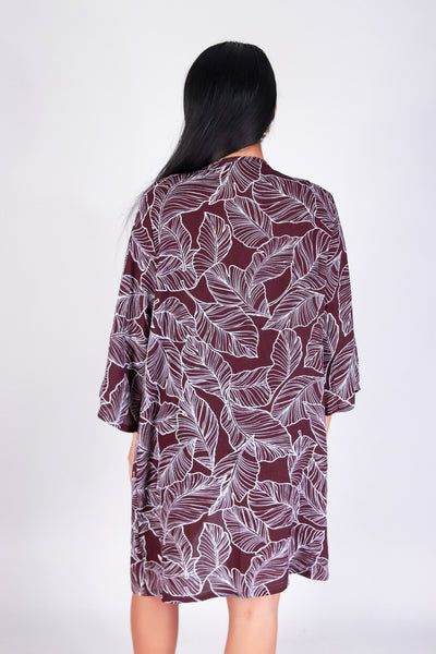 TROPICAL LEAF CARDIGAN