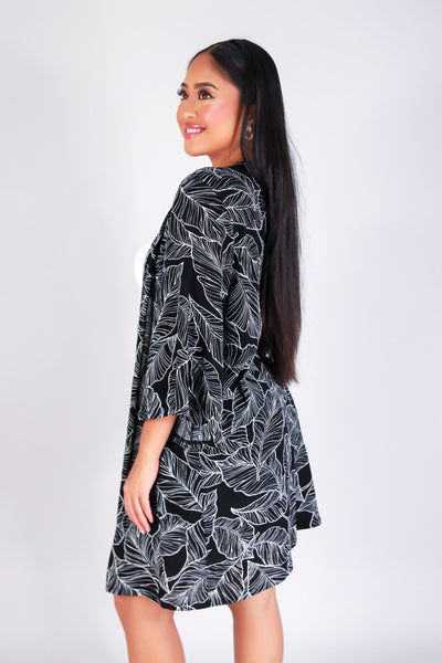 TROPICAL LEAF CARDIGAN