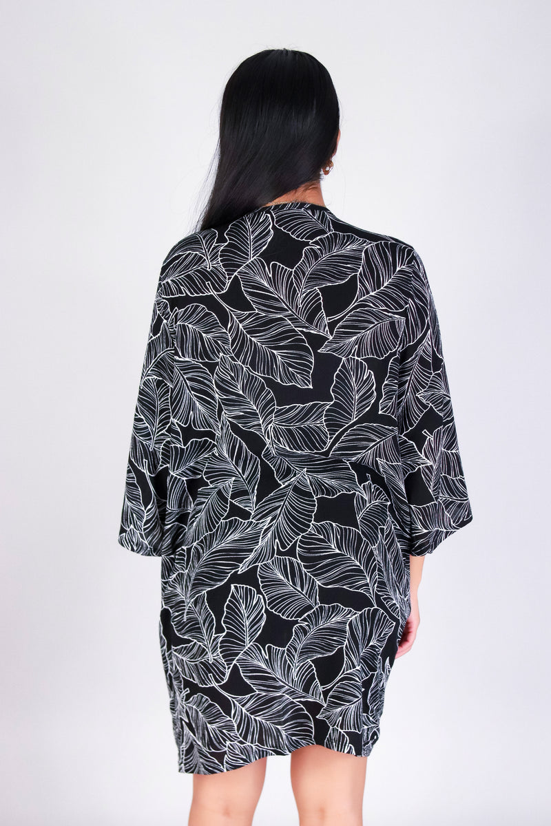TROPICAL LEAF CARDIGAN