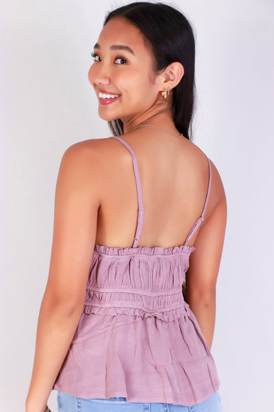 Jeans Warehouse Hawaii - TANK SOLID WOVEN CASUAL TOPS - BABE TIE TOP | By PAPERMOON/ B_ENVIED