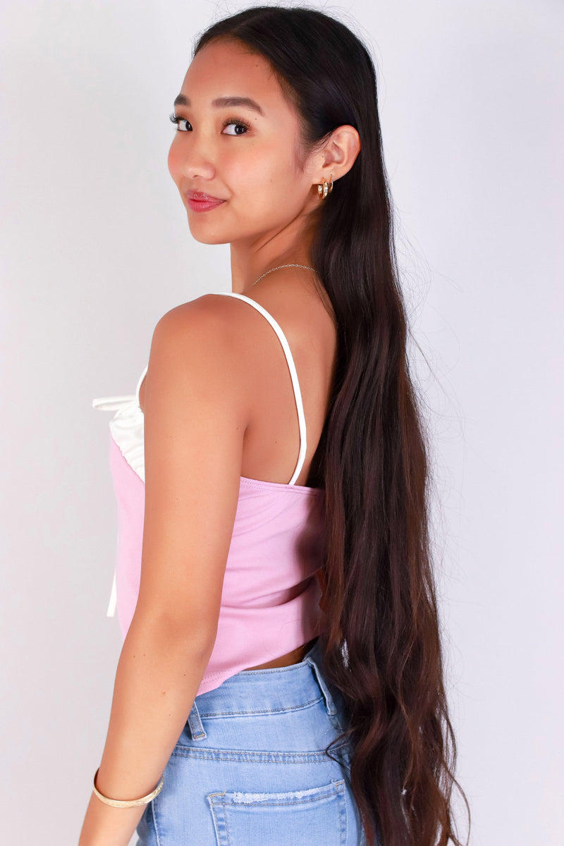 Jeans Warehouse Hawaii - SL CASUAL SOLID - SPLIT DECISION TOP | By PAPERMOON/ B_ENVIED