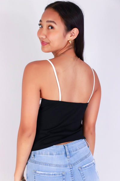 Jeans Warehouse Hawaii - SL CASUAL SOLID - SPLIT DECISION TOP | By PAPERMOON/ B_ENVIED