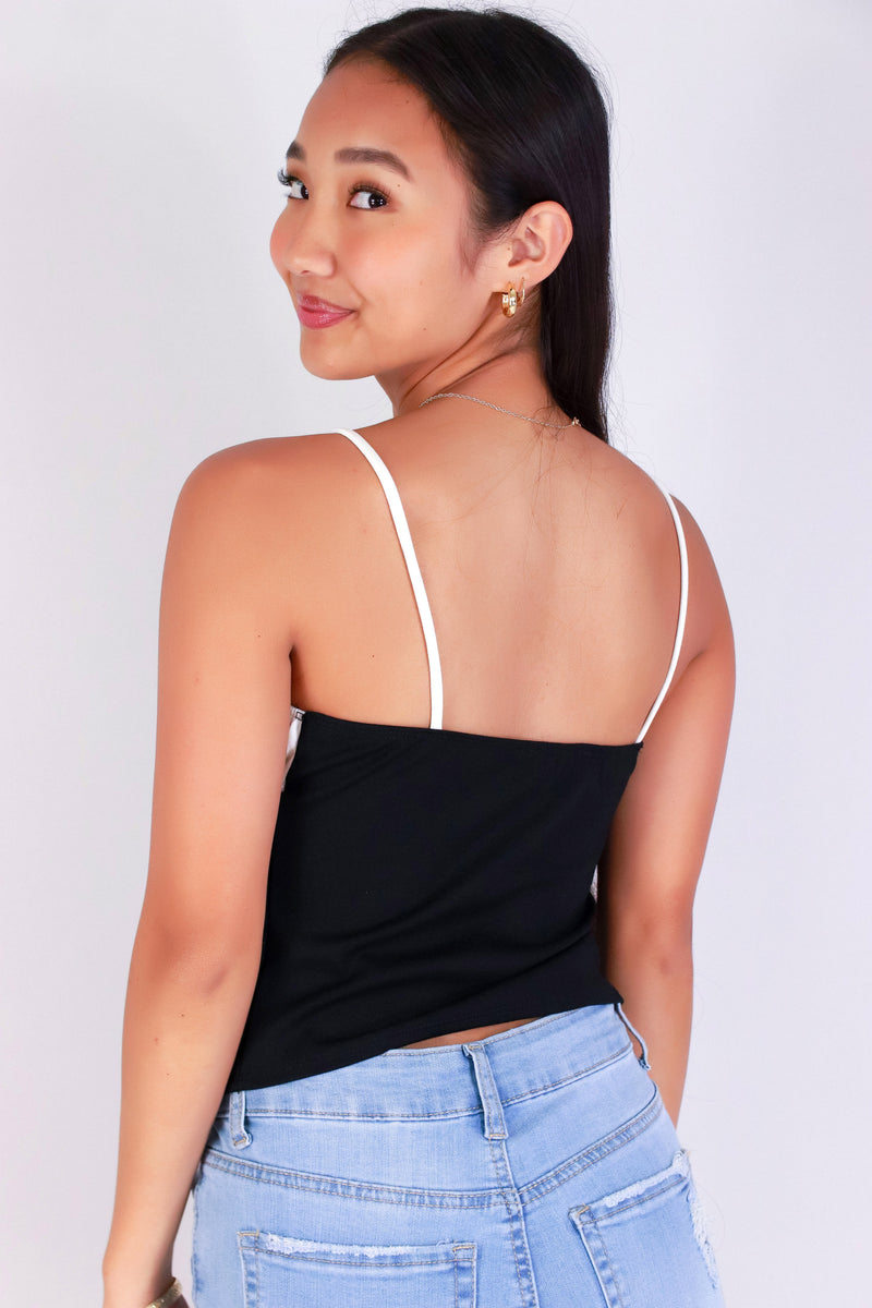 Jeans Warehouse Hawaii - SL CASUAL SOLID - SPLIT DECISION TOP | By PAPERMOON/ B_ENVIED