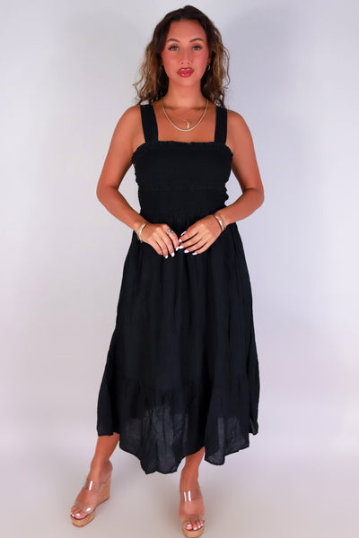 Jeans Warehouse Hawaii - S/L LONG SOLID DRESSES - BEAUTIFUL DAY DRESS | By MINE FASHION