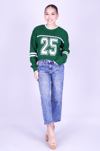 CAMPUS CUTIE VARSITY SWEATER