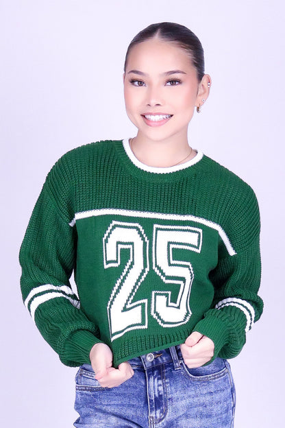 CAMPUS CUTIE VARSITY SWEATER