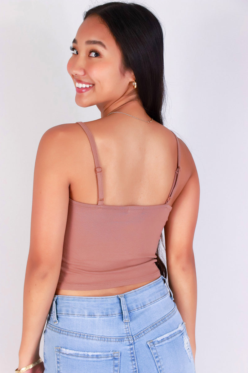 Jeans Warehouse Hawaii - TANK/TUBE SOLID BASIC - CAUGHT IN THE ACT TOP | By CRESCITA APPAREL/SHINE I