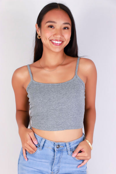 Jeans Warehouse Hawaii - TANK/TUBE SOLID BASIC - CAUGHT IN THE ACT TOP | By CRESCITA APPAREL/SHINE I