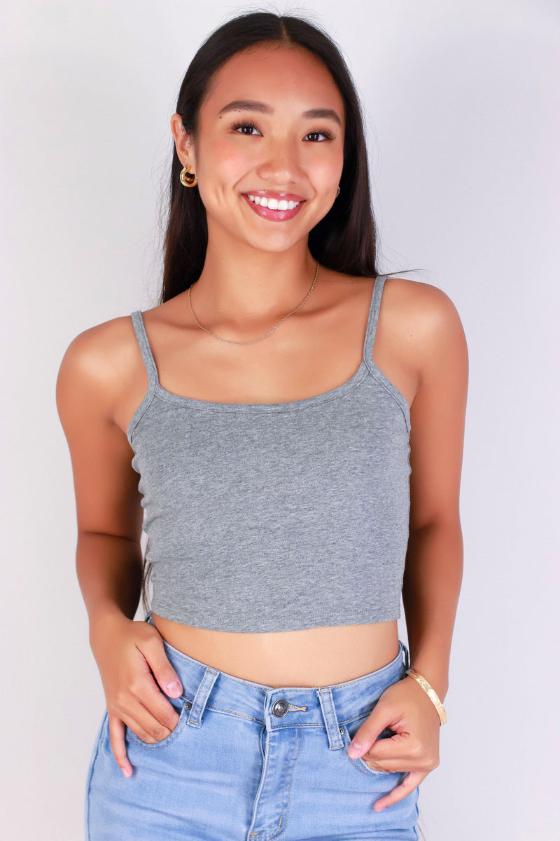 Jeans Warehouse Hawaii - TANK/TUBE SOLID BASIC - CAUGHT IN THE ACT TOP | By CRESCITA APPAREL/SHINE I