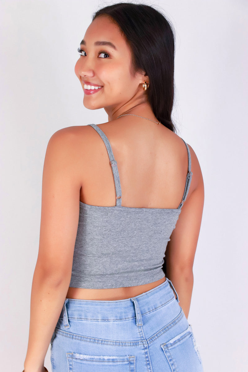 Jeans Warehouse Hawaii - TANK/TUBE SOLID BASIC - CAUGHT IN THE ACT TOP | By CRESCITA APPAREL/SHINE I