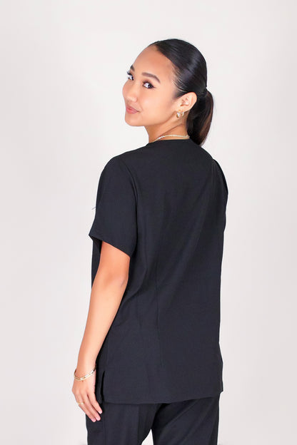 BE PATIENT WITH ME SCRUB TOP