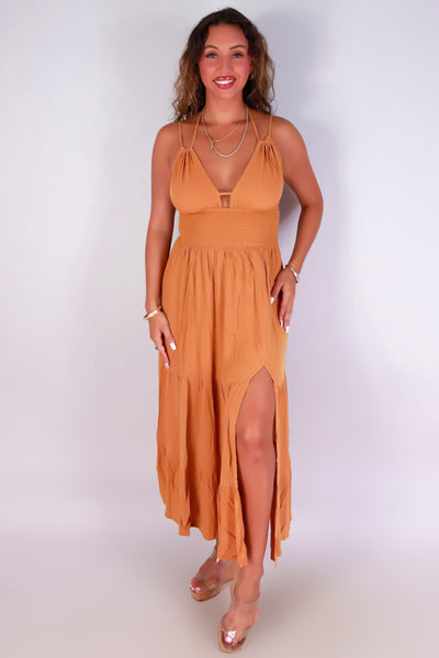 Jeans Warehouse Hawaii - S/L LONG SOLID DRESSES - SUMMER MUSE MAXI DRESS | By LUZ MOI INC