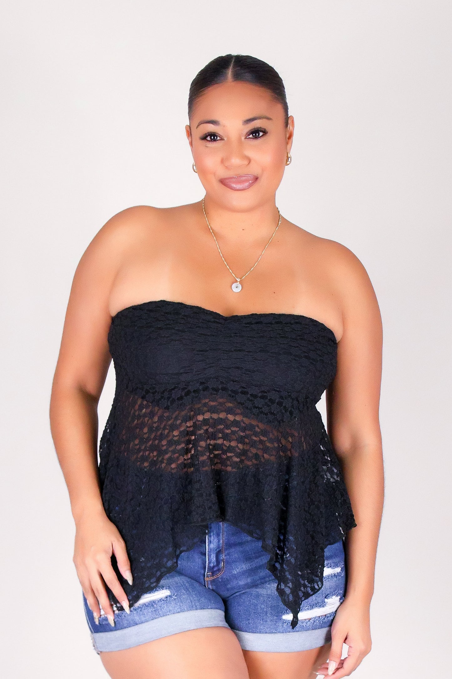 BLOOM & LACE TUBE TOP