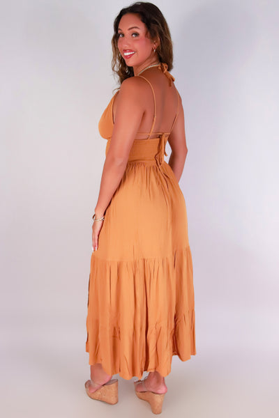 Jeans Warehouse Hawaii - S/L LONG SOLID DRESSES - SUMMER MUSE MAXI DRESS | By LUZ MOI INC