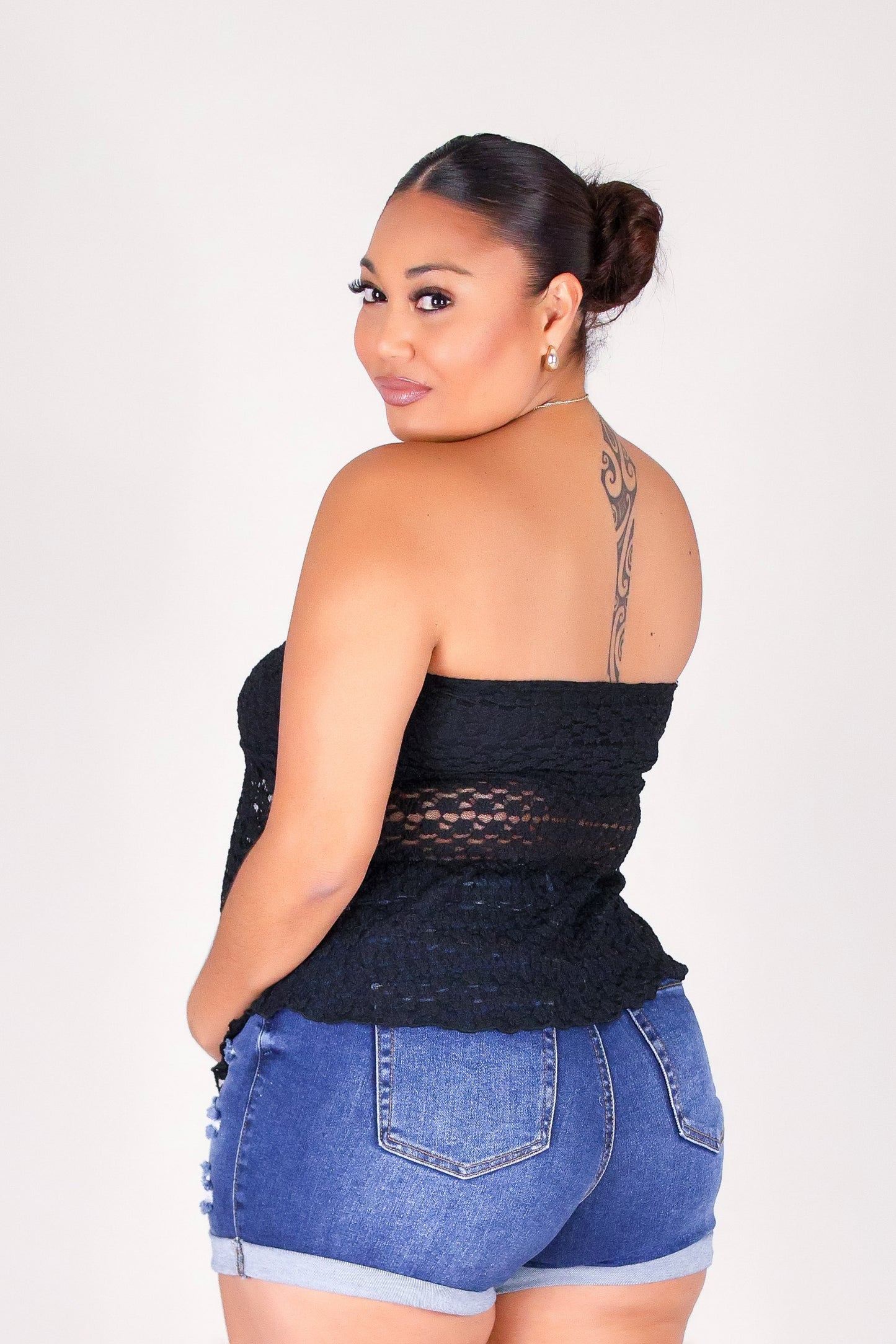 BLOOM & LACE TUBE TOP
