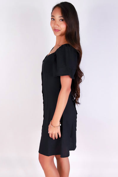 Jeans Warehouse Hawaii - SLEEVE SHORT SOLID DRESSES - CAREFREE CHARM DRESS | By LUZ MOI INC