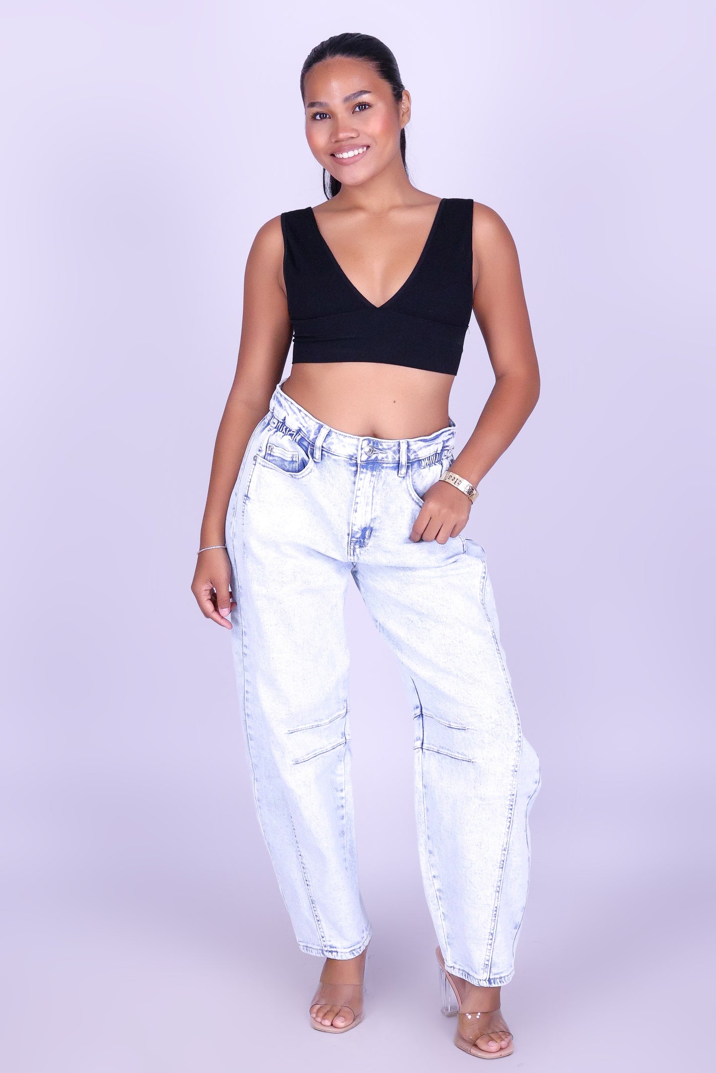 CURVE EDIT BARREL JEANS