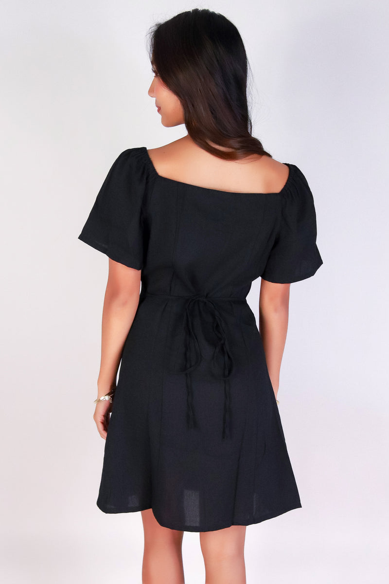 Jeans Warehouse Hawaii - SLEEVE SHORT SOLID DRESSES - CAREFREE CHARM DRESS | By LUZ MOI INC