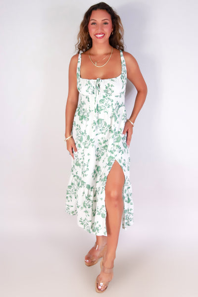 Jeans Warehouse Hawaii - S/L LONG PRINT DRESSES - BREEZE CATCHER DRESS | By GOGO APPAREL INC