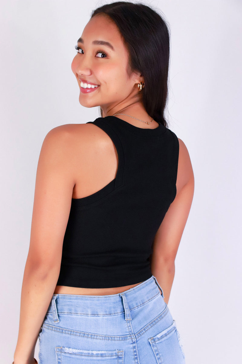 Jeans Warehouse Hawaii - SL CASUAL SOLID - TANK YOU NEXT TOP | By CRESCITA APPAREL/SHINE I