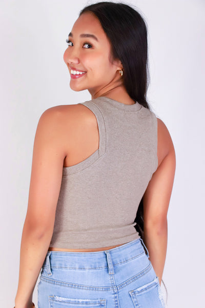 Jeans Warehouse Hawaii - SL CASUAL SOLID - TANK YOU NEXT TOP | By CRESCITA APPAREL/SHINE I