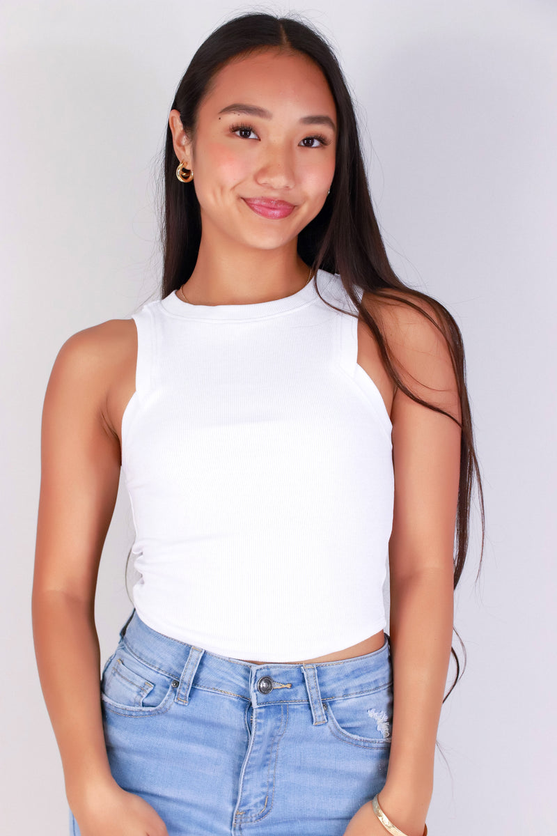 Jeans Warehouse Hawaii - SL CASUAL SOLID - TANK YOU NEXT TOP | By CRESCITA APPAREL/SHINE I