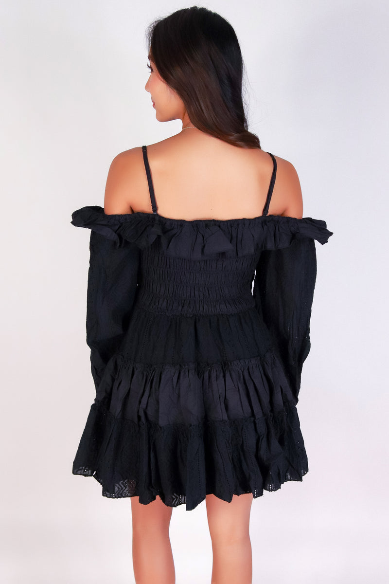 Jeans Warehouse Hawaii - SLEEVE LONG SOLID DRESSES - PLAYFULLY YOURS BABYDOLL DRESS | By LUZ MOI INC