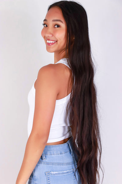 Jeans Warehouse Hawaii - SL CASUAL SOLID - TANK YOU NEXT TOP | By CRESCITA APPAREL/SHINE I