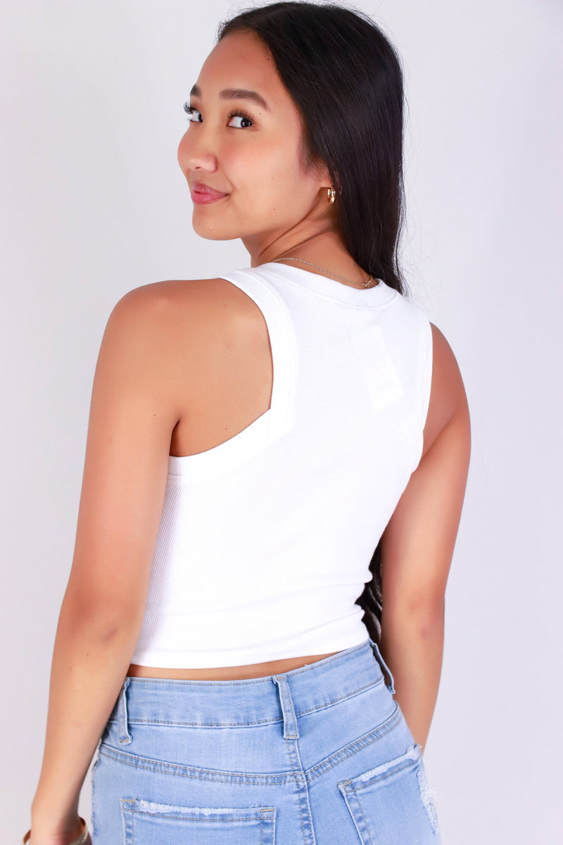 Jeans Warehouse Hawaii - SL CASUAL SOLID - TANK YOU NEXT TOP | By CRESCITA APPAREL/SHINE I