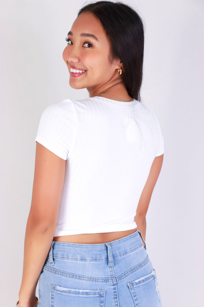 Jeans Warehouse Hawaii - S/S SOLID BASIC - BABE BASIC TEE | By CRESCITA APPAREL/SHINE I
