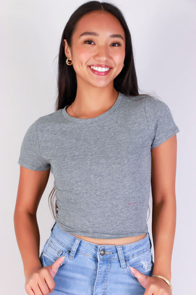 Jeans Warehouse Hawaii - S/S SOLID BASIC - THE URGE TEE | By CRESCITA APPAREL/SHINE I