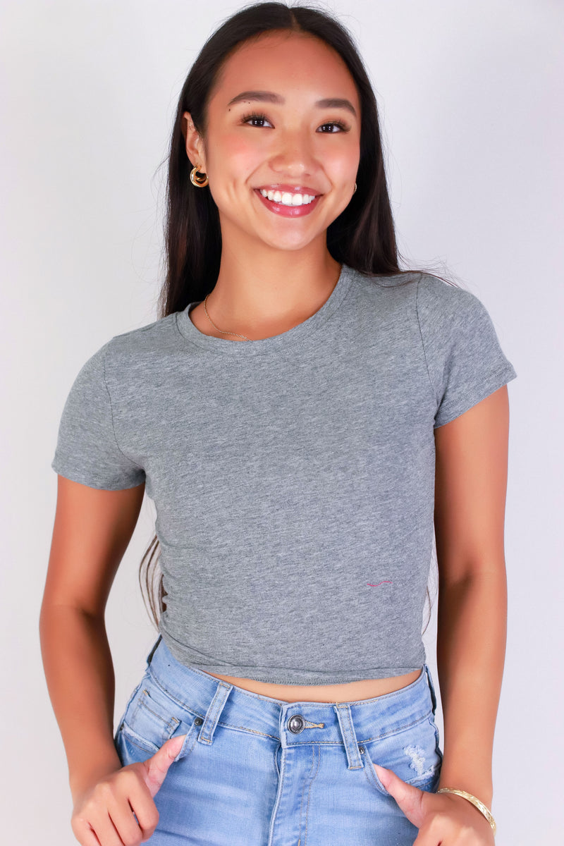 Jeans Warehouse Hawaii - S/S SOLID BASIC - THE URGE TEE | By CRESCITA APPAREL/SHINE I