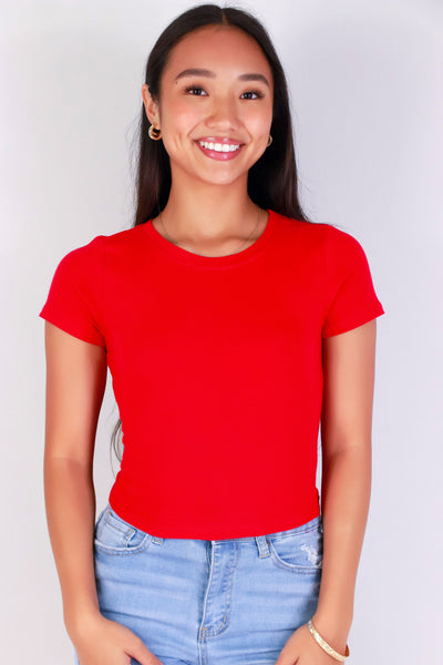Jeans Warehouse Hawaii - S/S SOLID BASIC - THE URGE TEE | By CRESCITA APPAREL/SHINE I