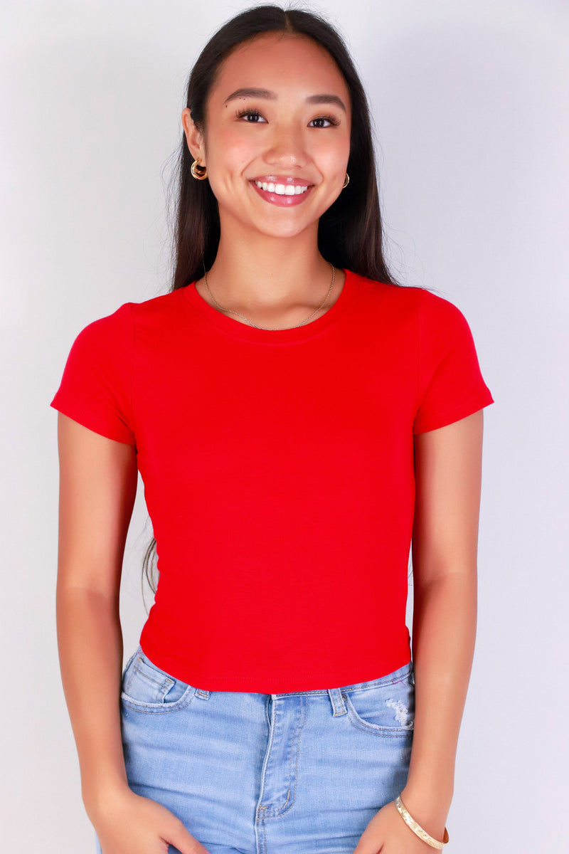 Jeans Warehouse Hawaii - S/S SOLID BASIC - THE URGE TEE | By CRESCITA APPAREL/SHINE I