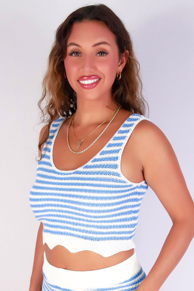 Jeans Warehouse Hawaii - MATCHING SEPARATES - SUNBEAM STRIPES TOP | By HYFVE